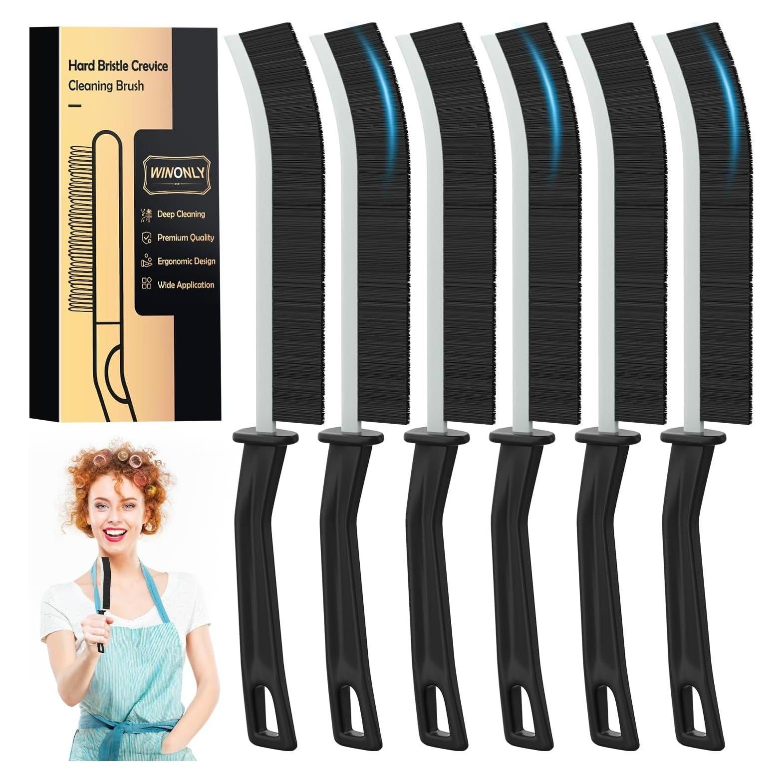 Juego de Cepillos de Limpieza de Ranuras WINONLY - 6 Unidades
