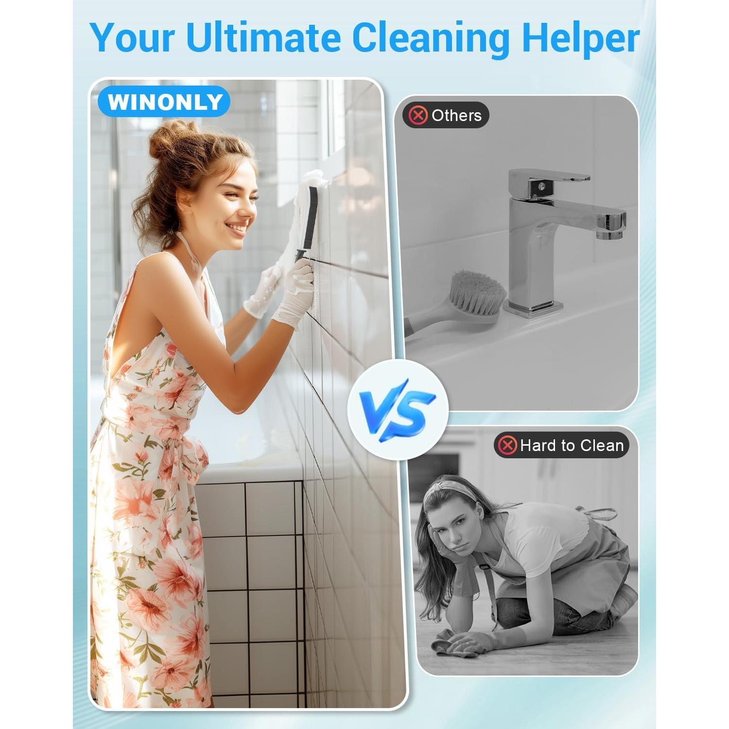 Juego de Cepillos de Limpieza de Ranuras WINONLY - 6 Unidades