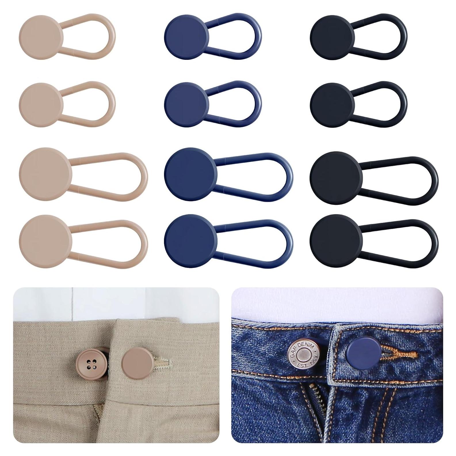 Extensores de Botón Ceryvop 12PCS para Pantalones - 3 Colores