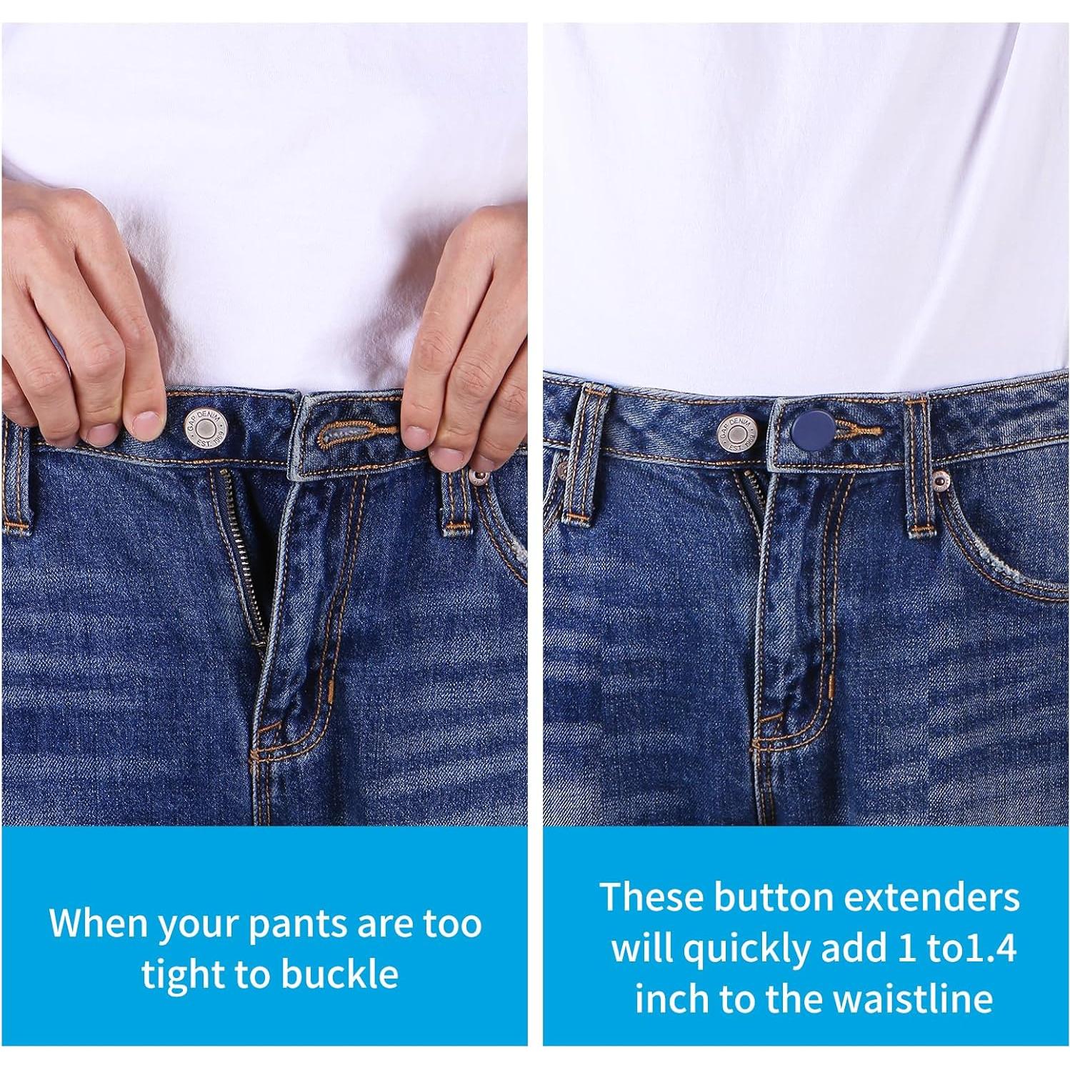 Extensores de Botón Ceryvop 12PCS para Pantalones - 3 Colores