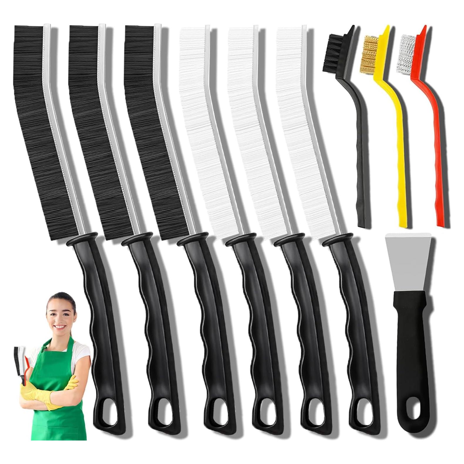 Juego de cepillos de limpieza Dfacio 10 piezas cerdas duras