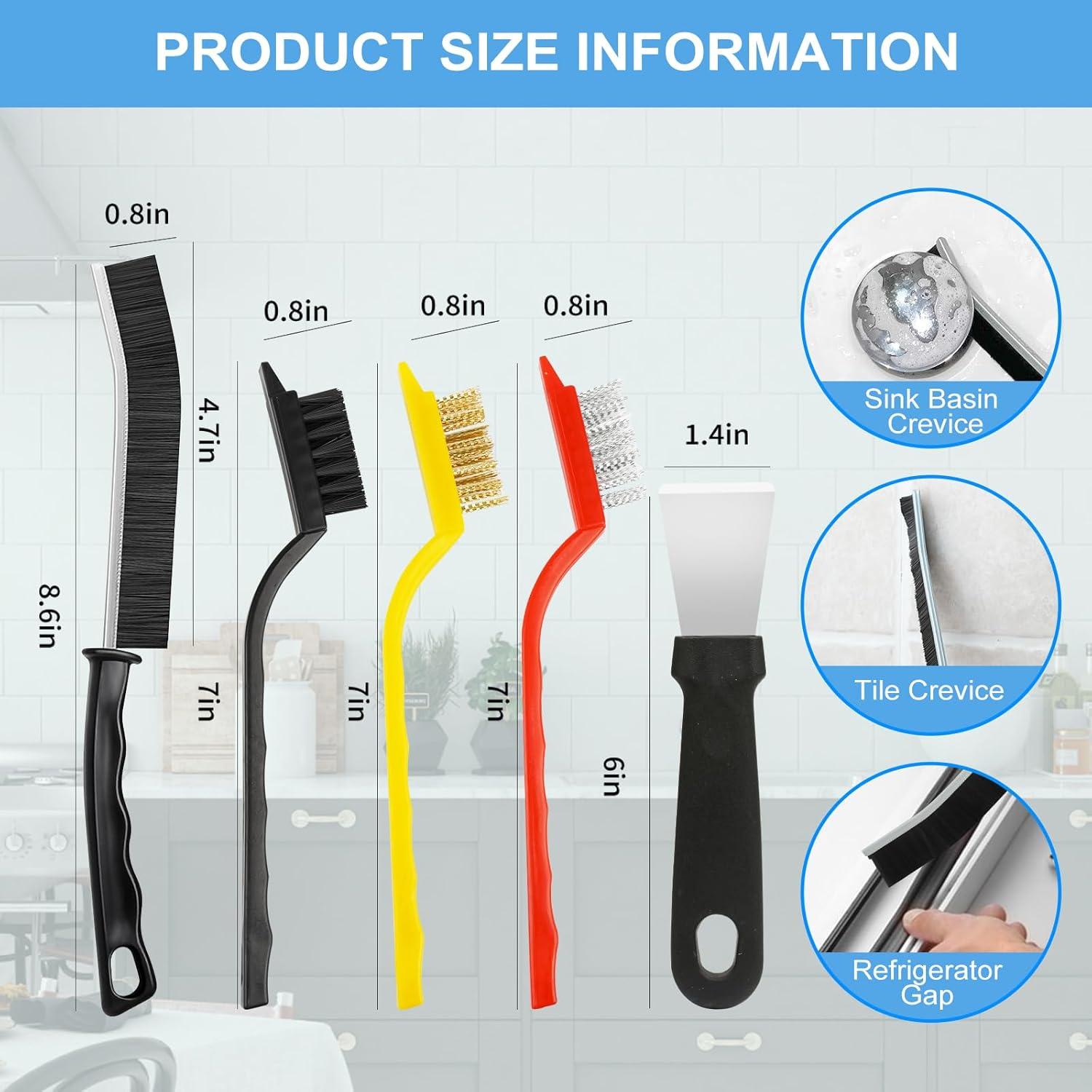 Juego de cepillos de limpieza Dfacio 10 piezas cerdas duras