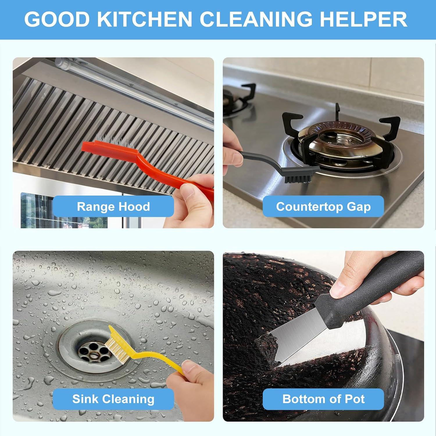 Juego de cepillos de limpieza Dfacio 10 piezas cerdas duras