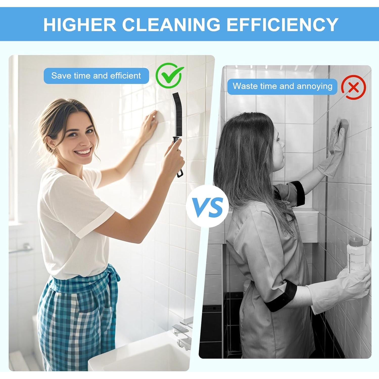 Juego de cepillos de limpieza Dfacio 10 piezas cerdas duras