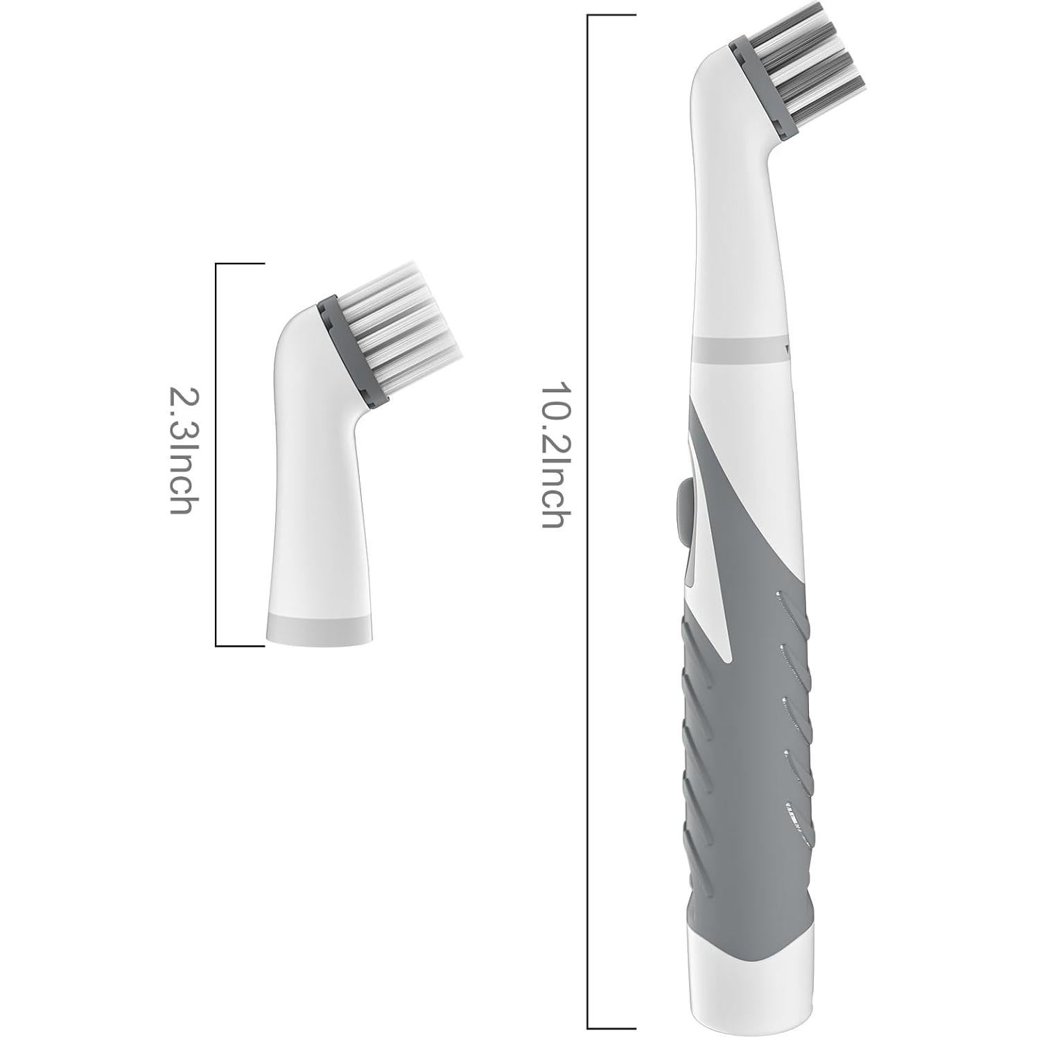 Cepillo Eléctrico de Limpieza SOARING con 4 Cabezas - Gris