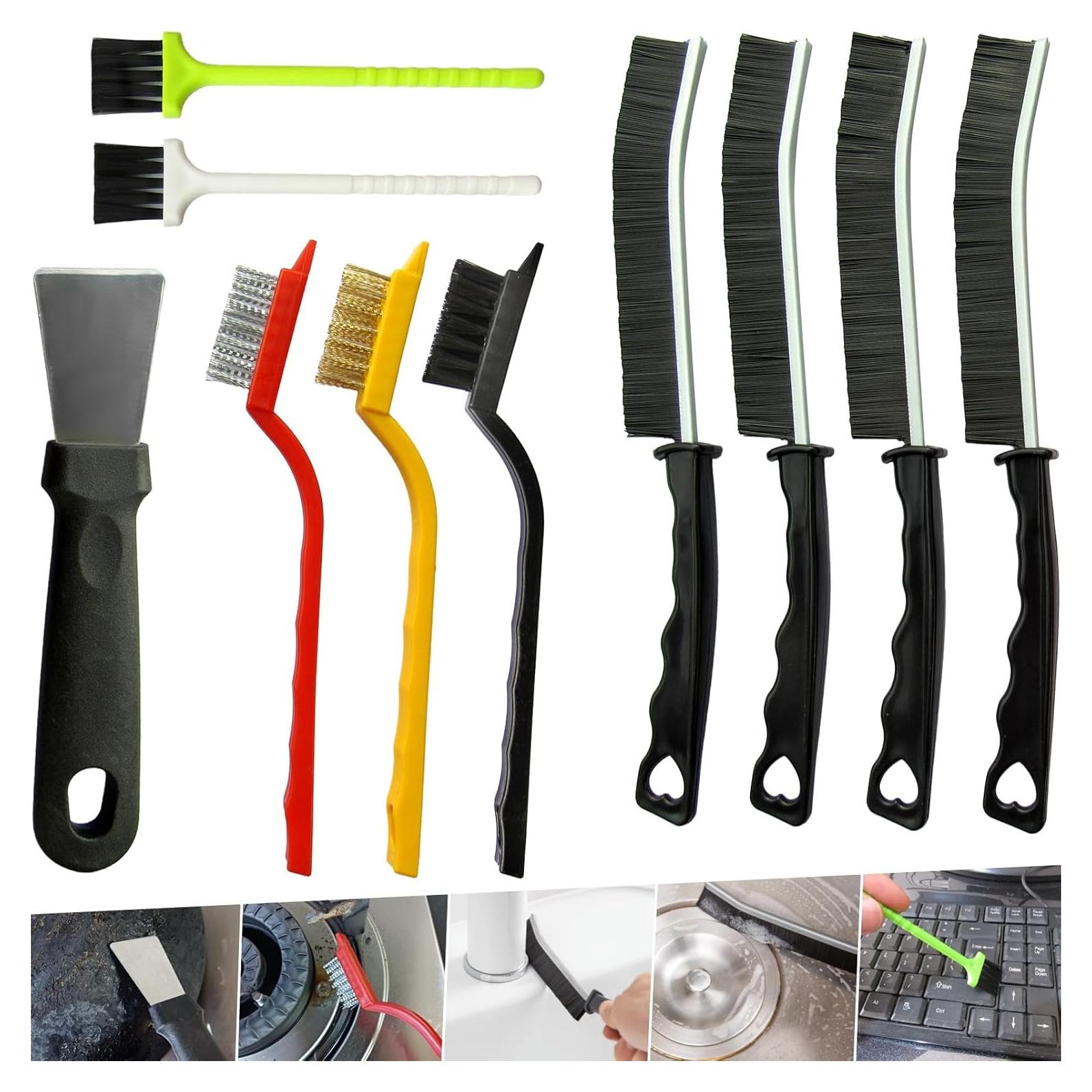 Juego de 10 Cepillos de Limpieza de Ranuras CRAFNEW - Duro