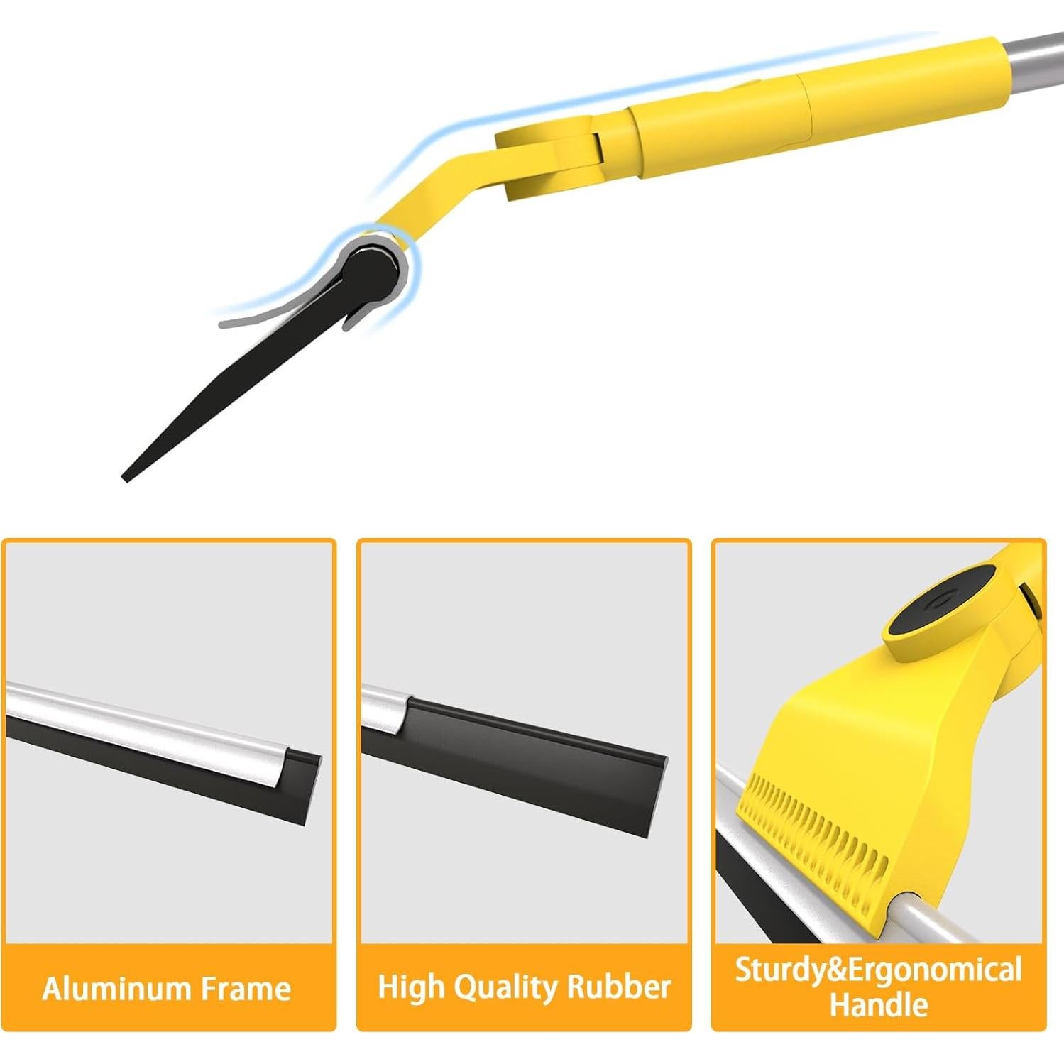 Cepillo de Lechada DYMOLL en V y Limpiaparabrisas 42.9 cm