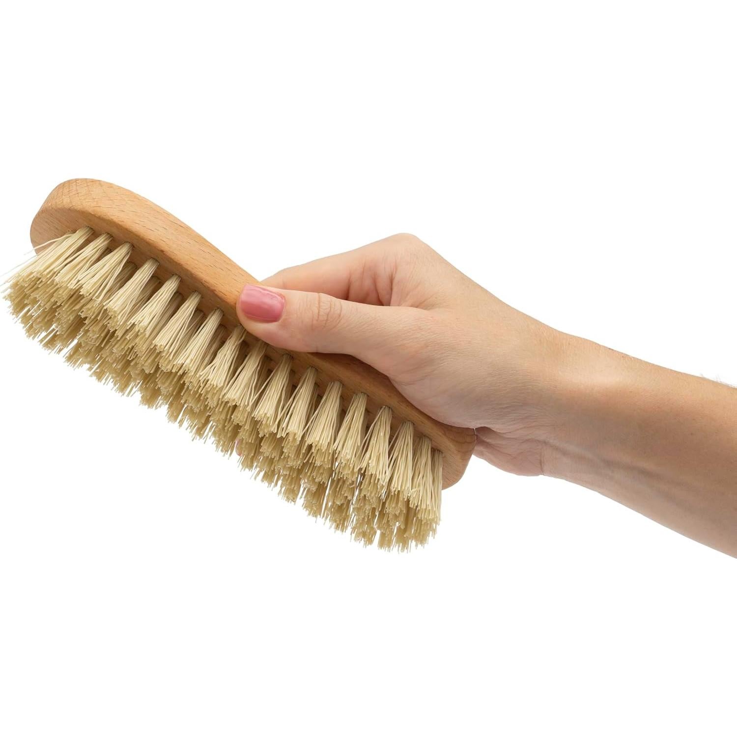 Cepillo de Mano KONEX de Madera y Cerdas Rígidas 20cm