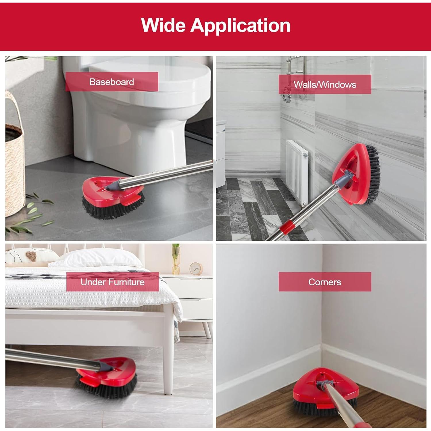 Paquete de 2 Cepillos de Fregar HUMUTA para Mopa O-Cedar