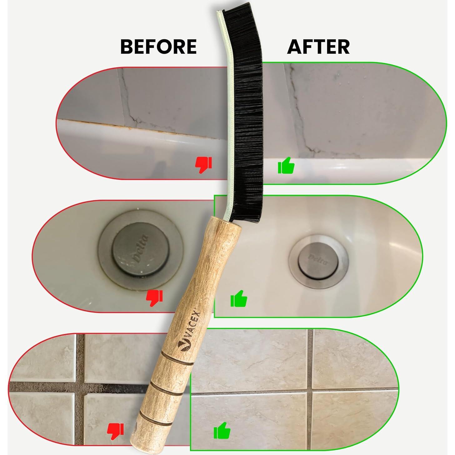 Cepillo de Limpieza de Ranuras VACEXT - 3 Unidades Cerdas Duras