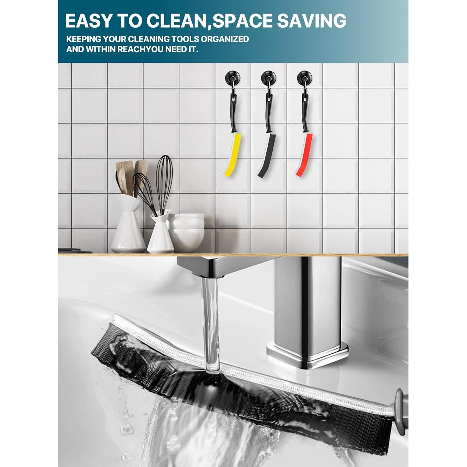 Juego de 6 Cepillos de Limpieza de Ranuras KOSPRIE - Cerdas Duras