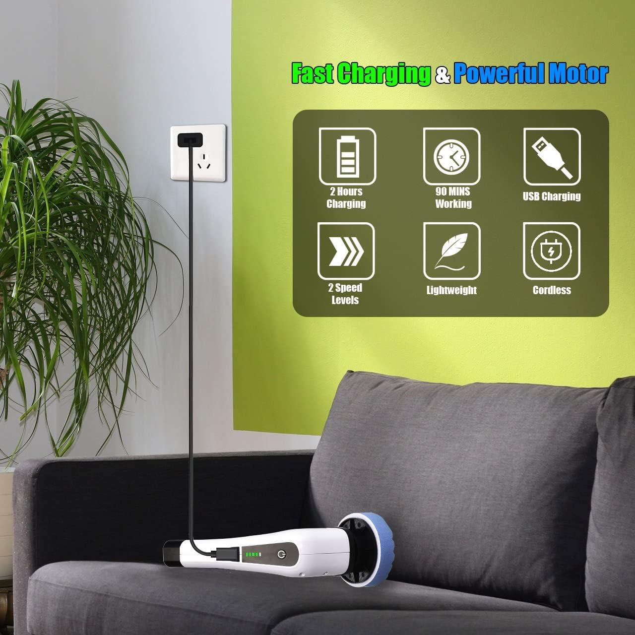 Limpiador Eléctrico de Espín FARI ANS-8050 Inalámbrico 8 Cabezas