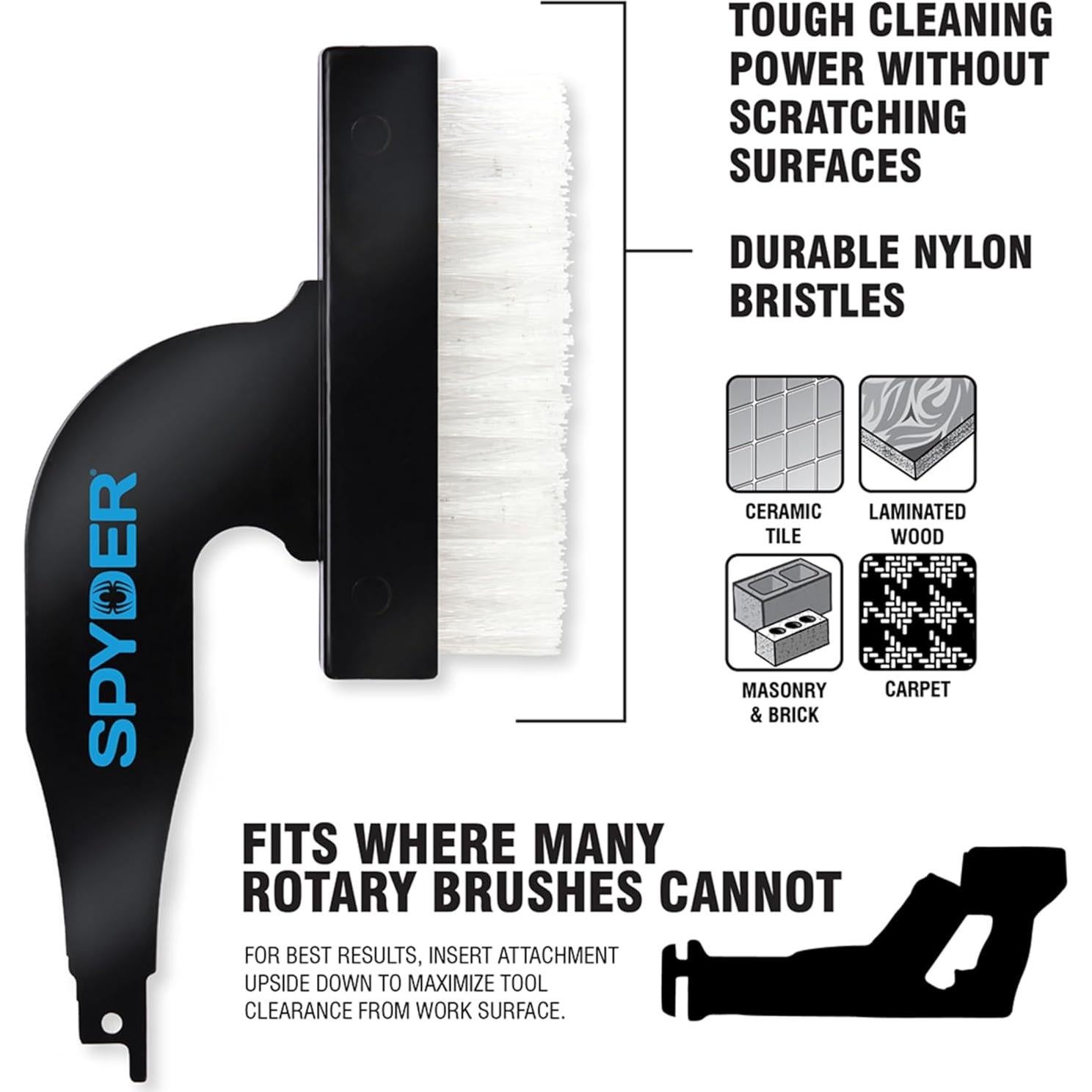 Cepillo de Nylon Duradero Spyder 400004 para Limpieza