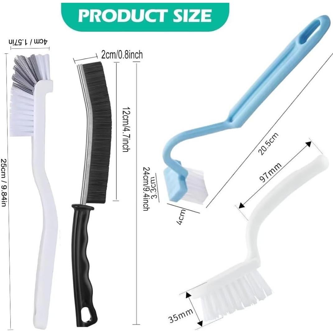 Set de 4 Cepillos de Limpieza de Ranuras Xemnys - Multiusos