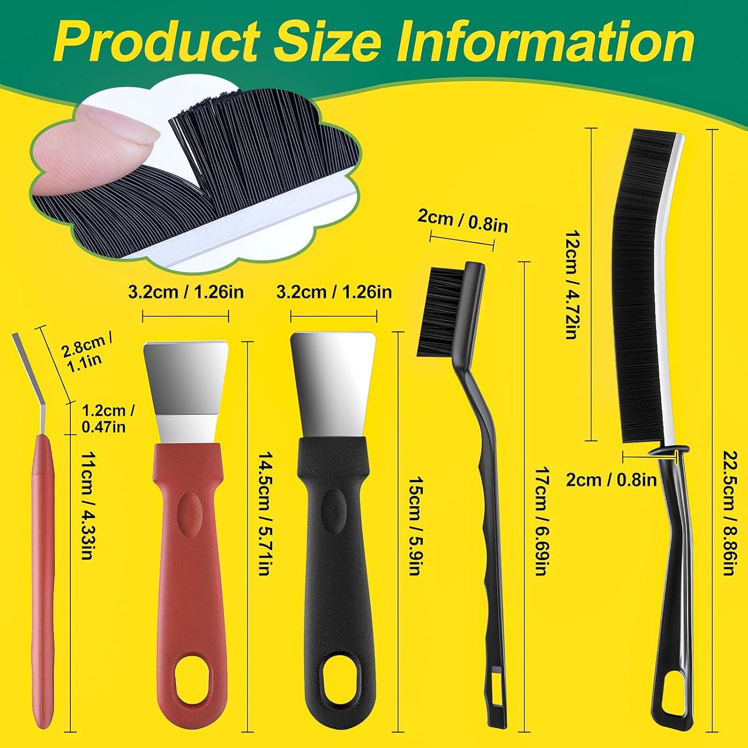 Juego de Cepillos de Limpieza Doméstica 8 Piezas Ergonomicos