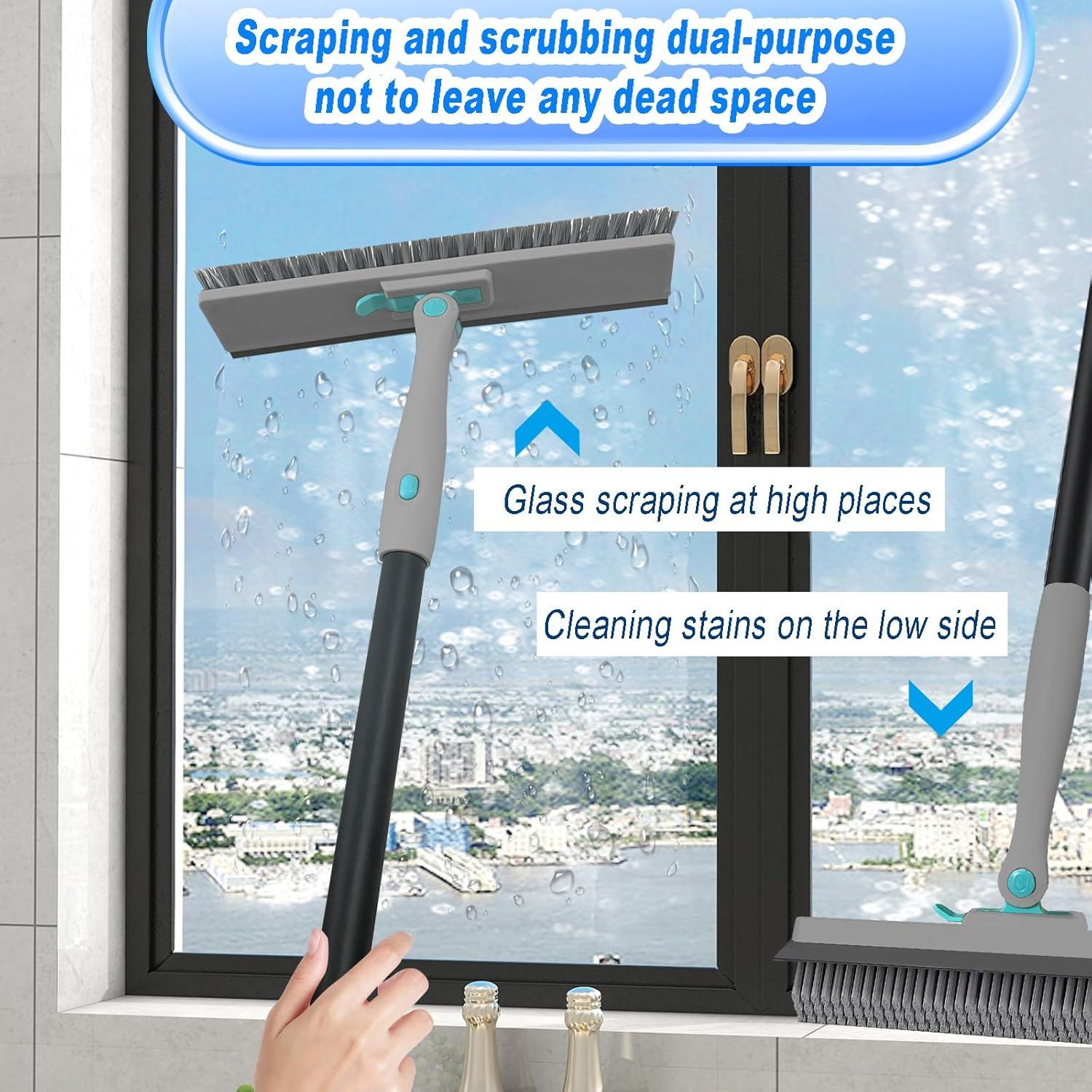 Cepillo de Limpieza de Juntas en Forma de V con Mango Ajustable