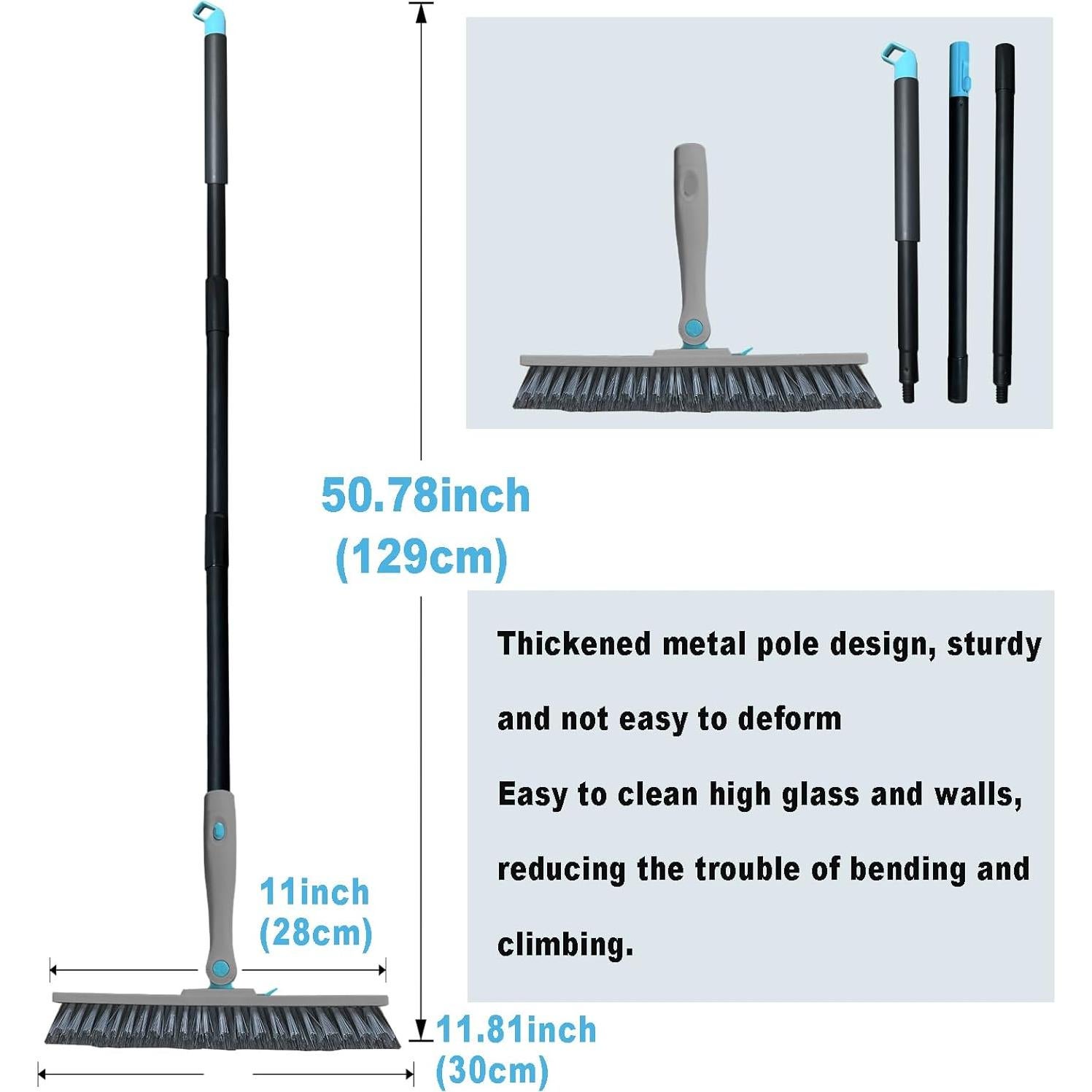 Cepillo de Limpieza de Juntas en Forma de V con Mango Ajustable