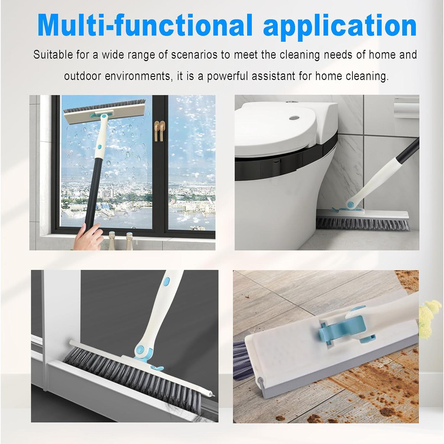 Cepillo de Limpieza de Juntas en Forma de V con Mango Ajustable