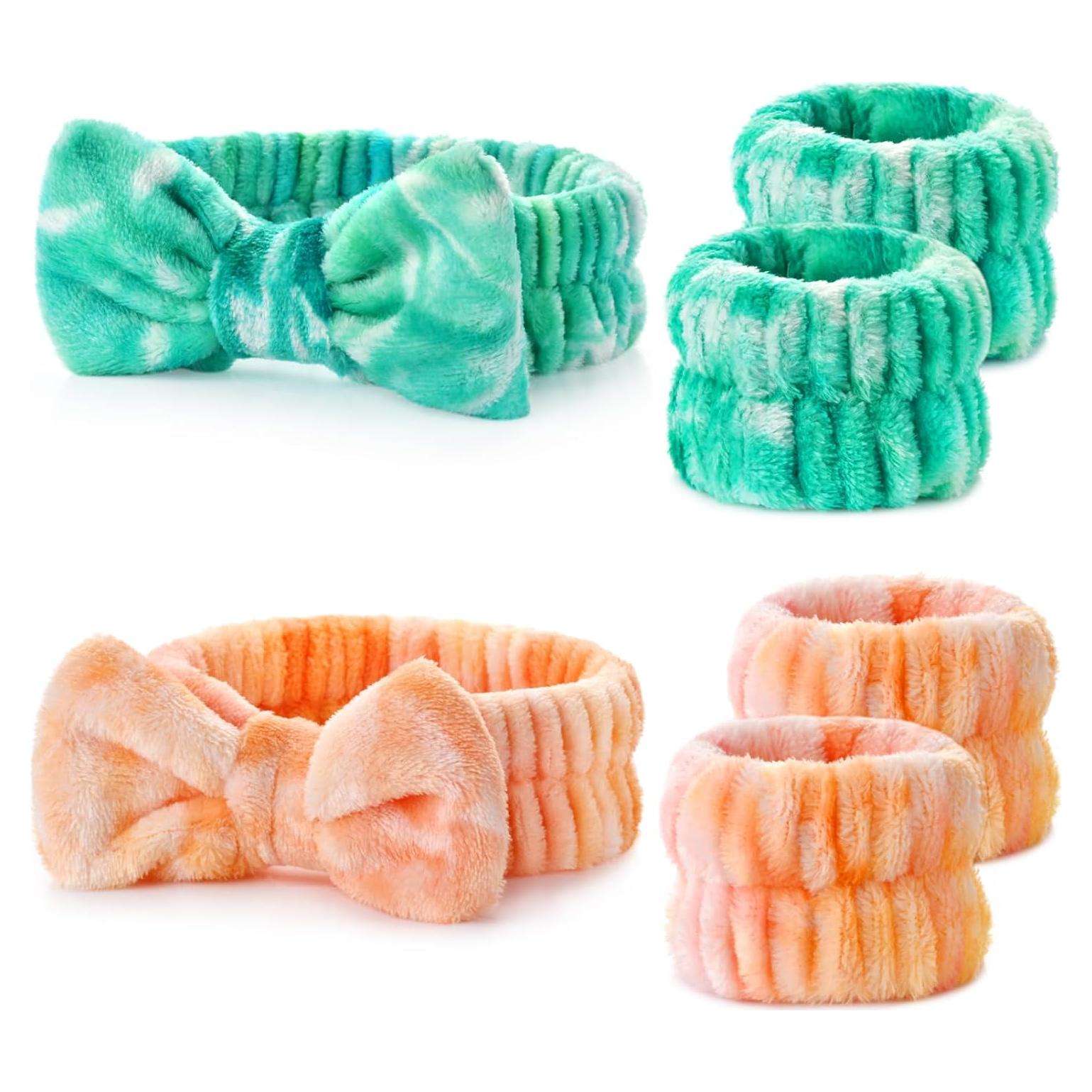 Juego de 6 bandas para cabeza y muñequera Wteehn - Microfibra