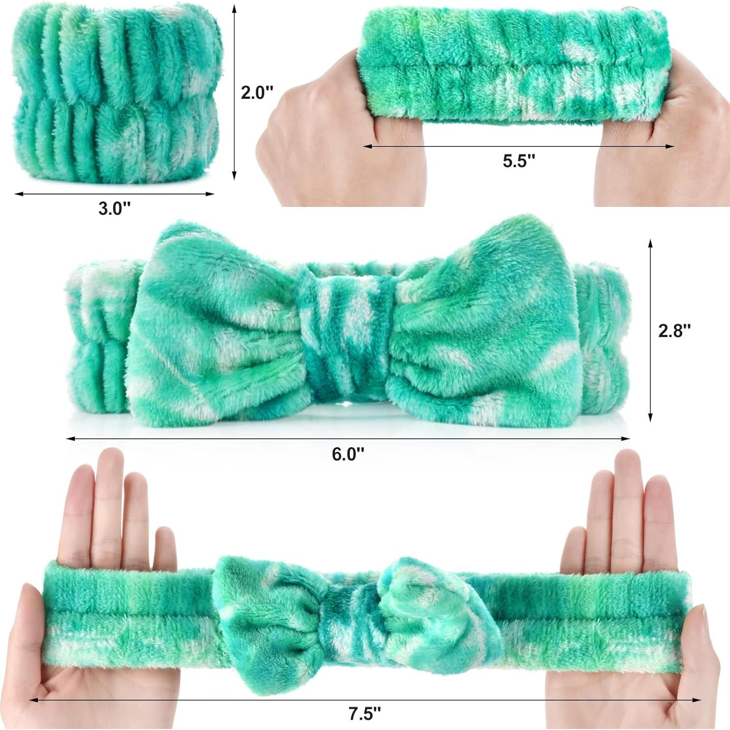 Juego de 6 bandas para cabeza y muñequera Wteehn - Microfibra