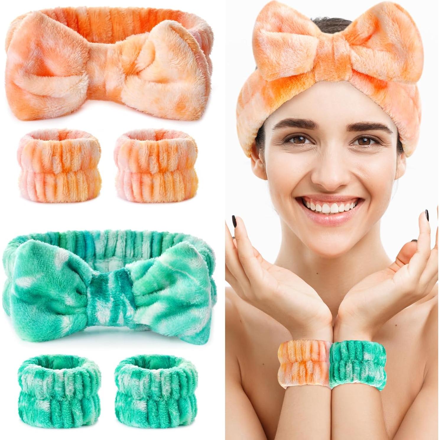 Juego de 6 bandas para cabeza y muñequera Wteehn - Microfibra