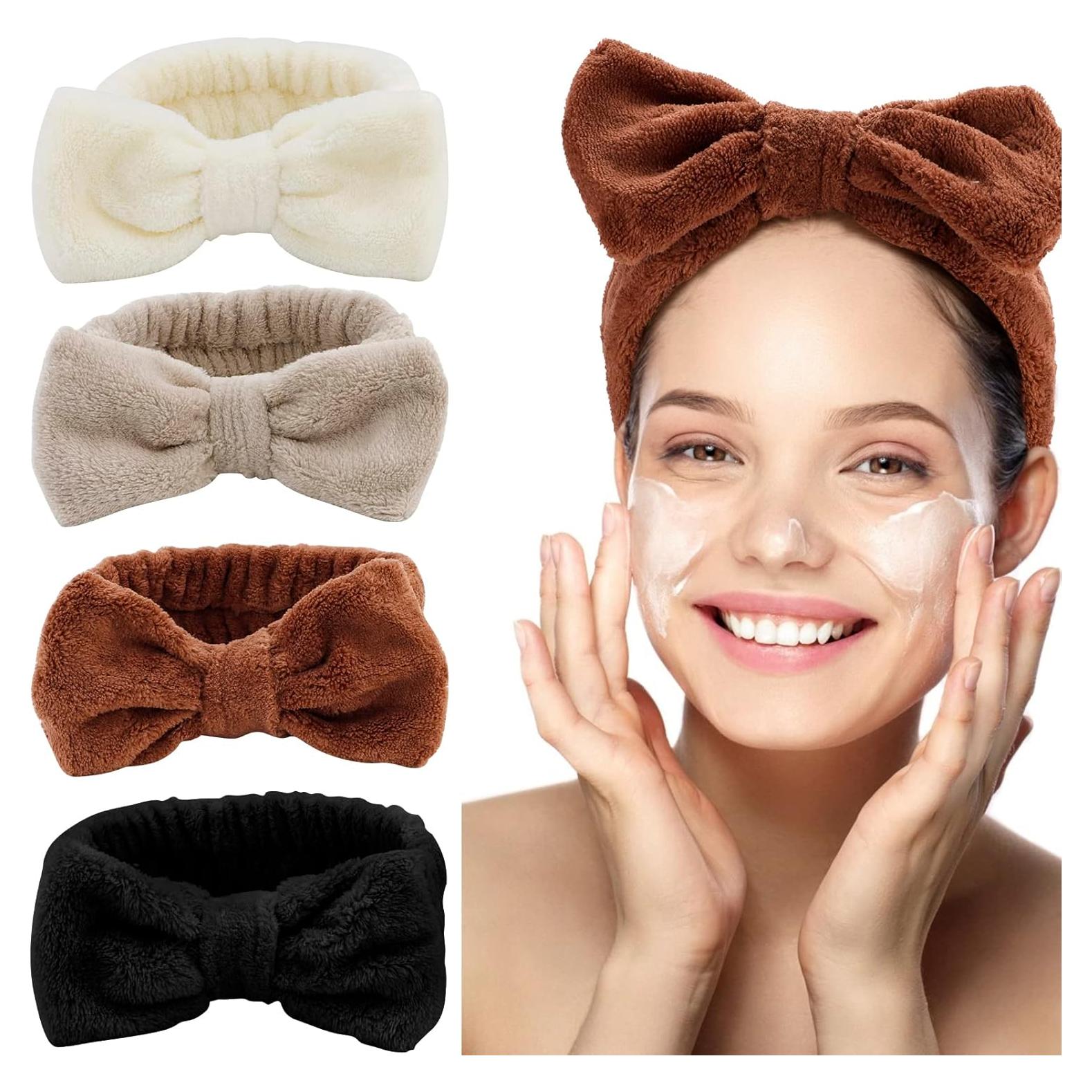 Paquete de 4 diademas de spa ACO-UINT para mujeres y niñas