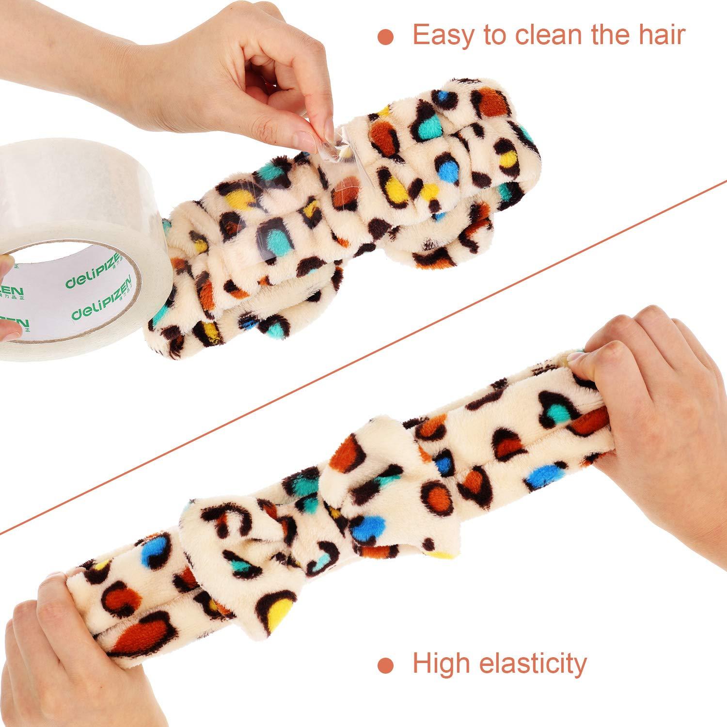 Hicarer 3 Bandas de Spa Microfibra para Maquillaje Facial