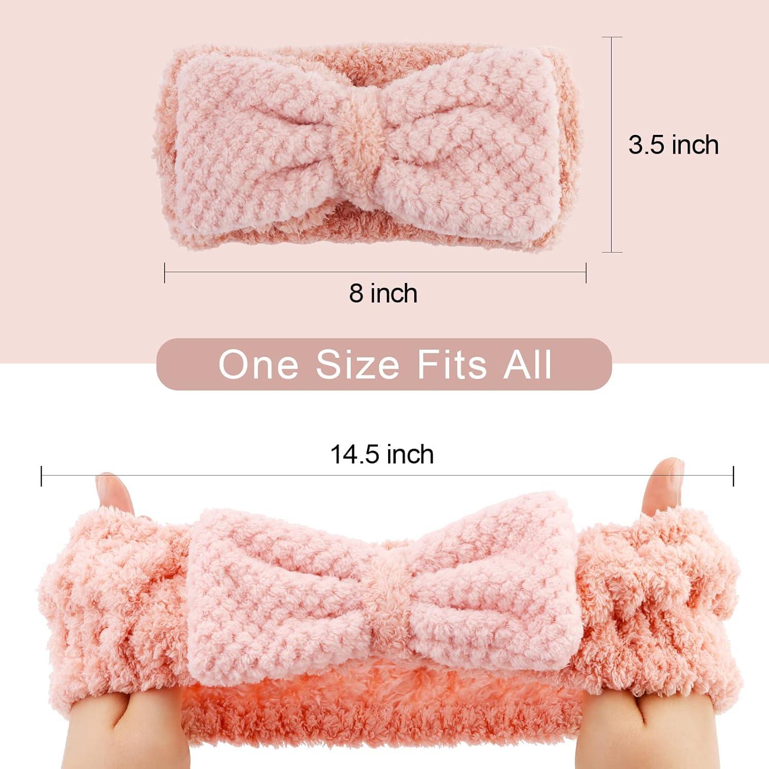 Paquete de 2 diademas de spa ACO-UINT microfibra suaves