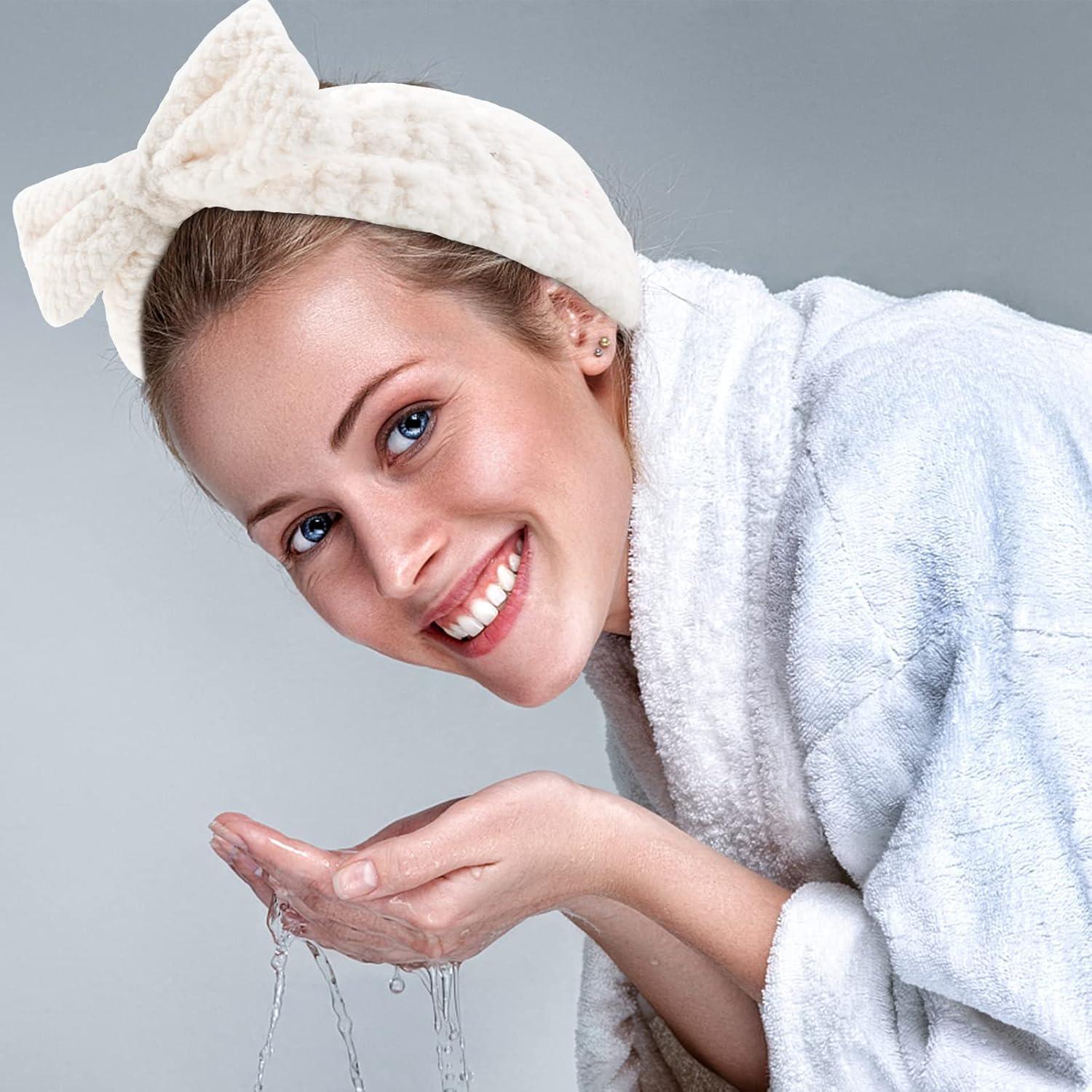 Paquete de 2 diademas de spa ACO-UINT microfibra suaves