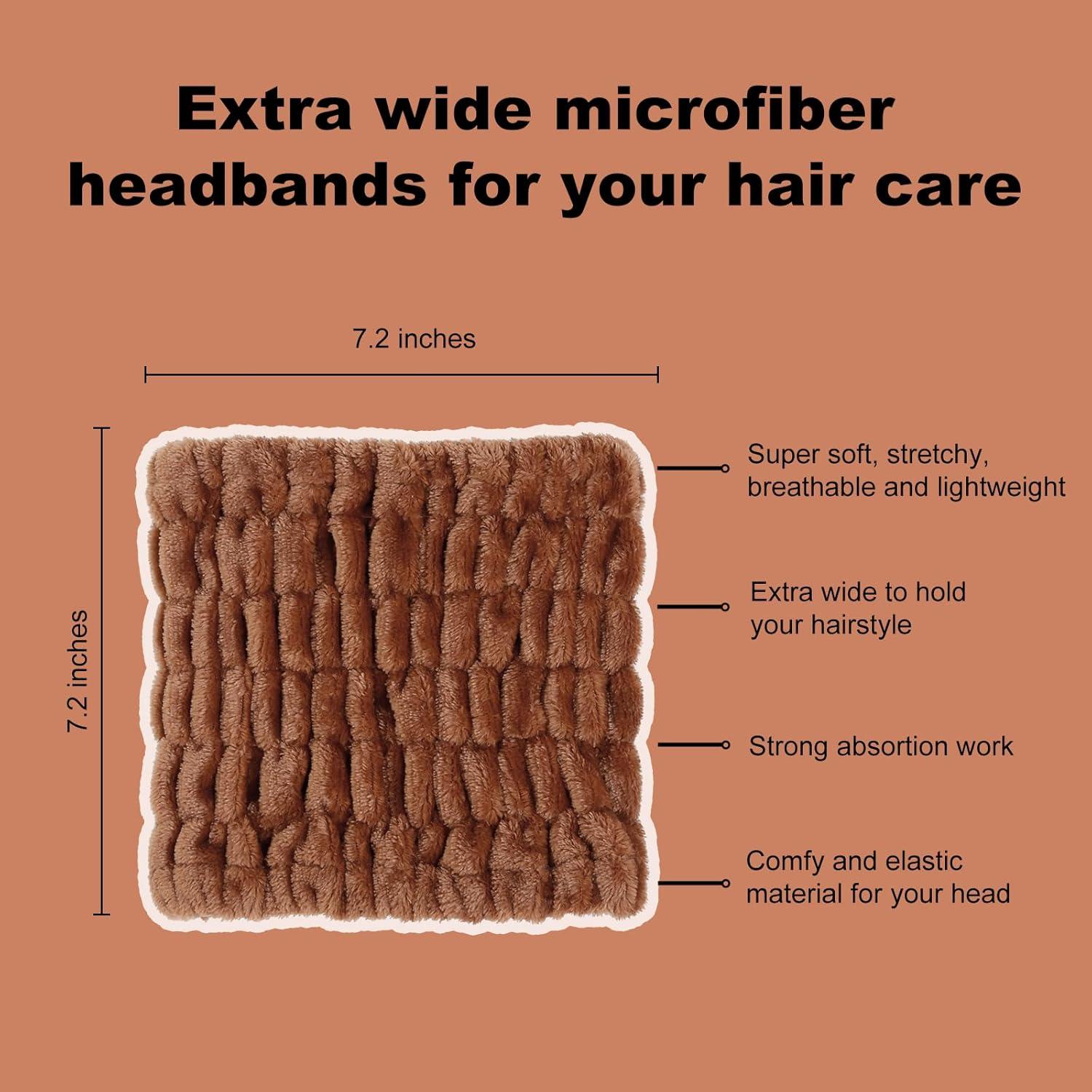Diadema de Microfibra Tobeffect Extra Ancha para Cuidado Facial