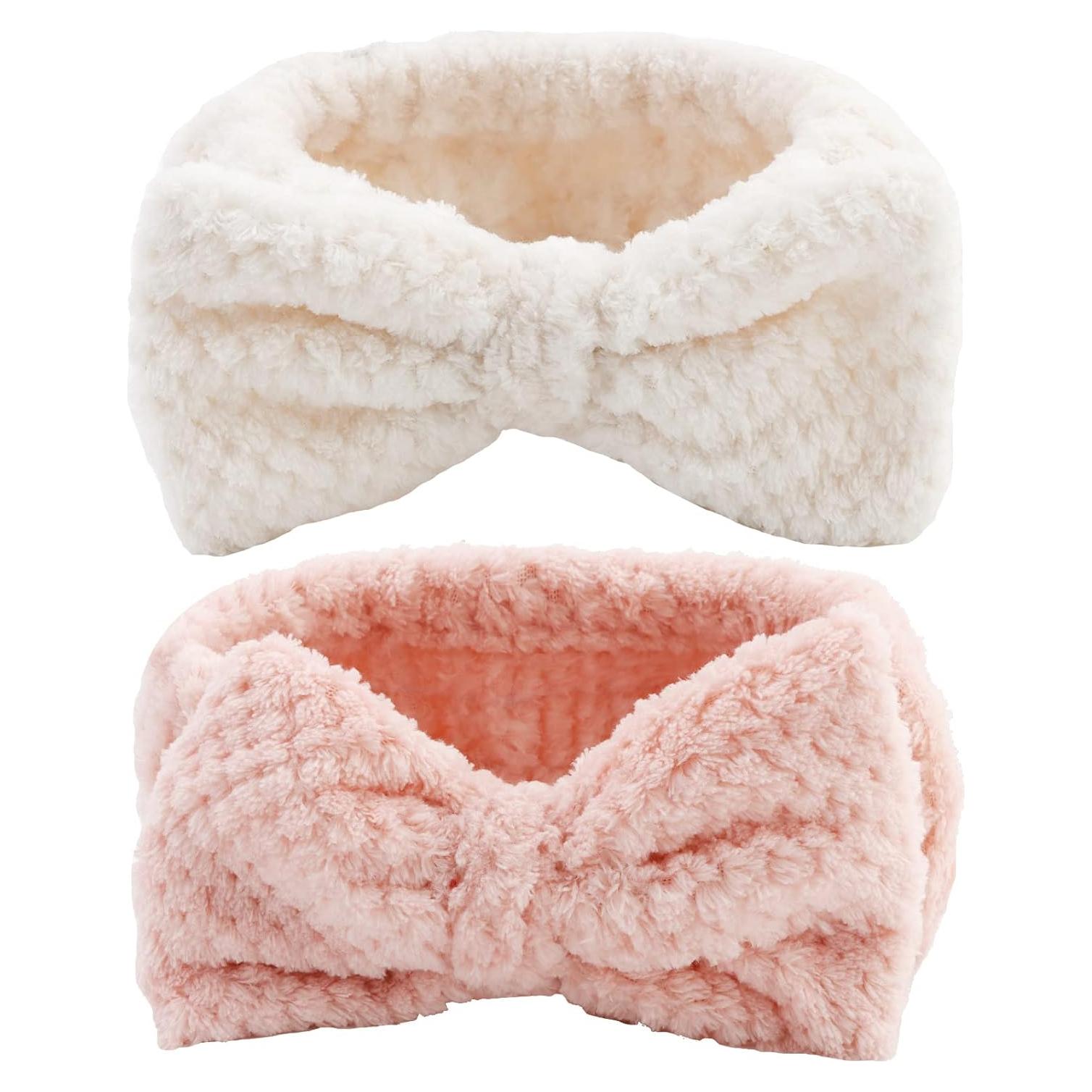 Banda de Spa YISSION 2PCS Microfibra Elástica para Cuidado Facial