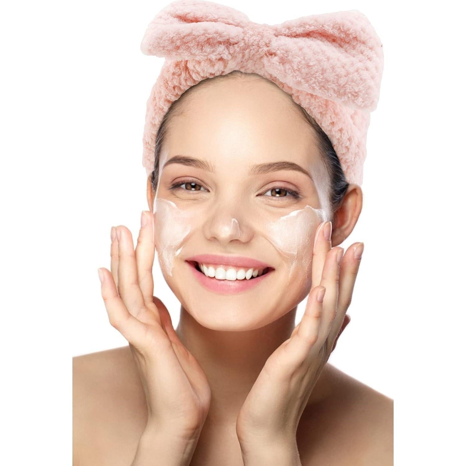 Banda de Spa YISSION 2PCS Microfibra Elástica para Cuidado Facial