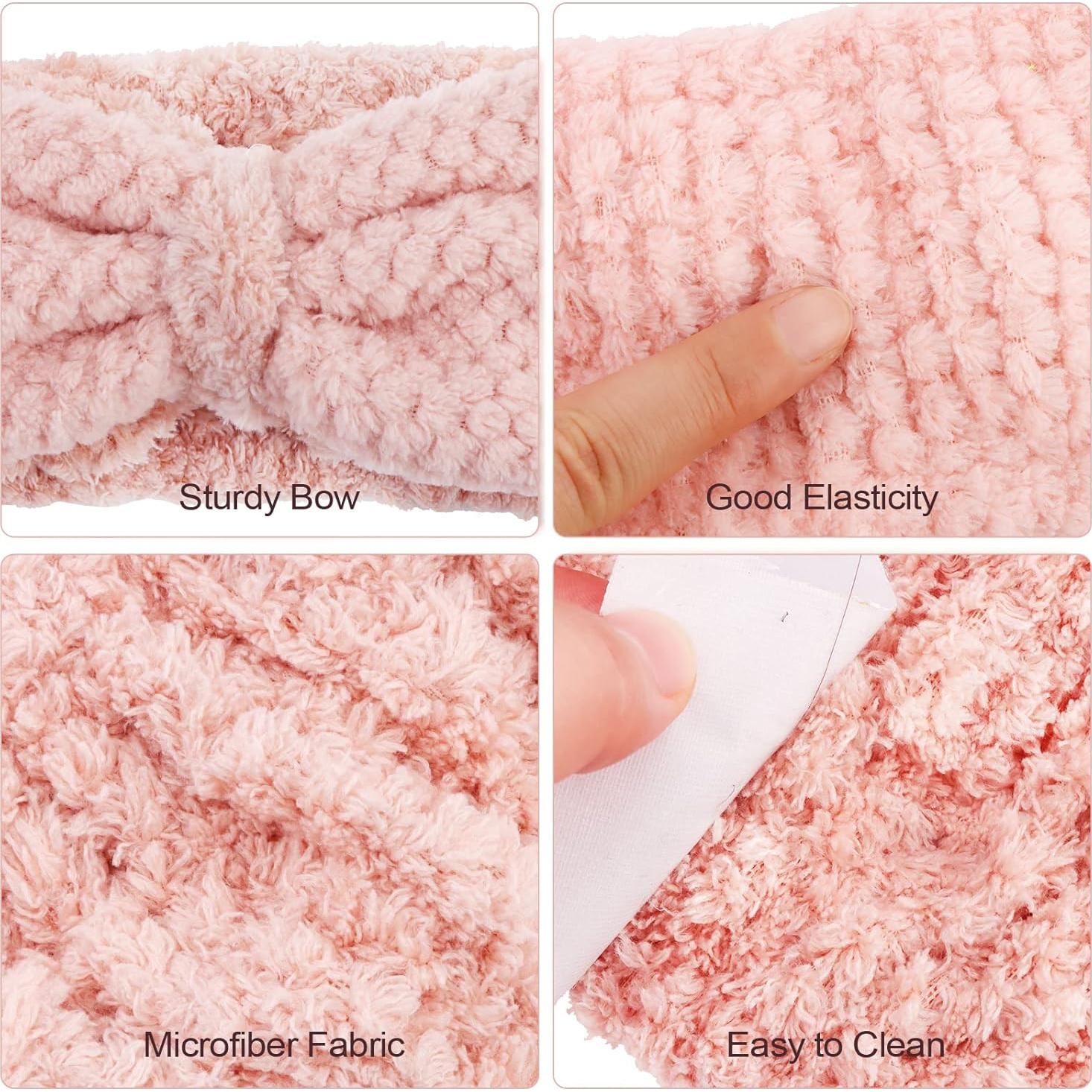 Banda de Spa YISSION 2PCS Microfibra Elástica para Cuidado Facial