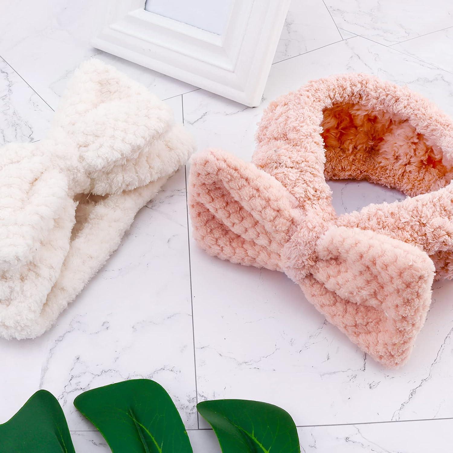 Banda de Spa YISSION 2PCS Microfibra Elástica para Cuidado Facial