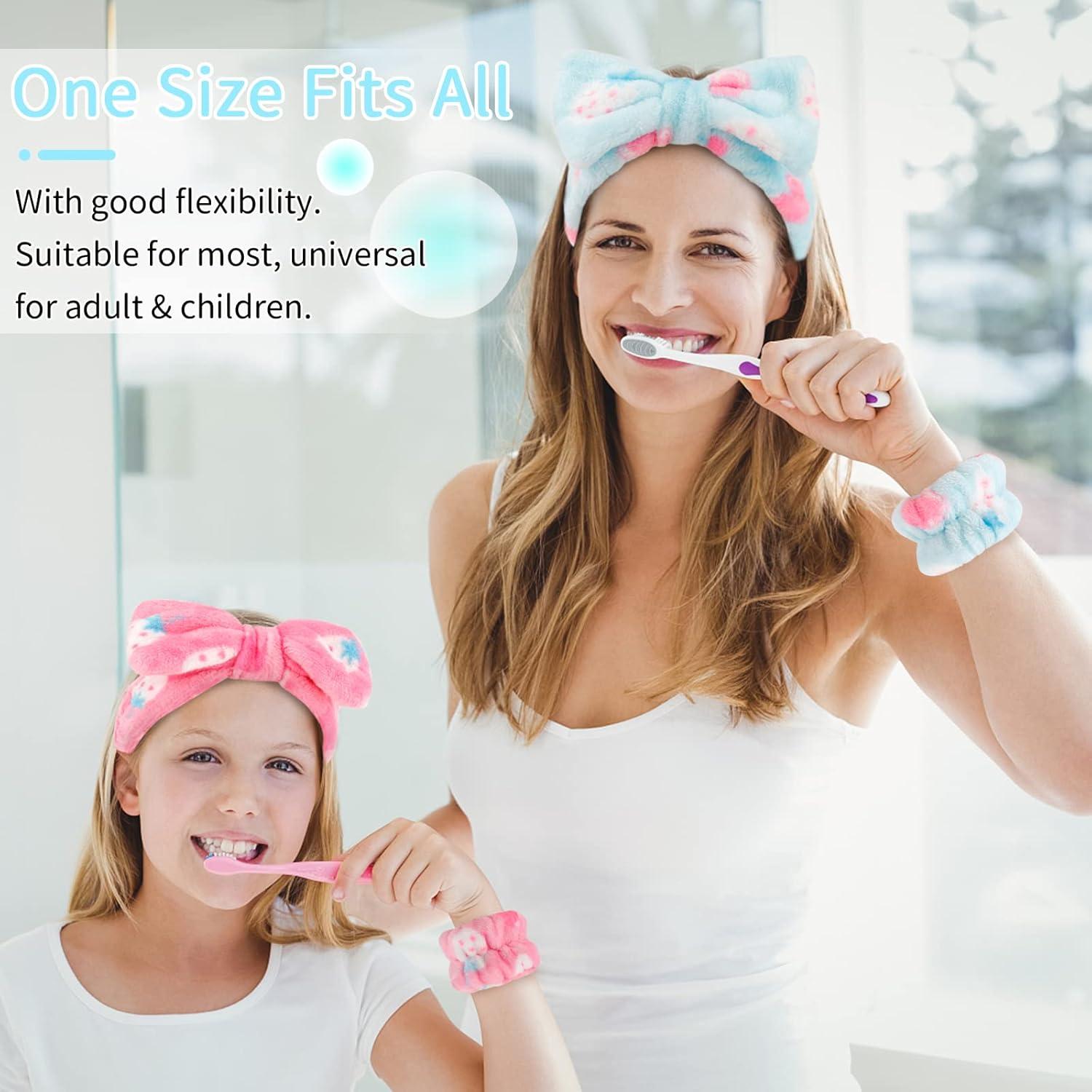 Conjunto Diademas y Muñequera Spa WHAVEL 6 Piezas Fresa