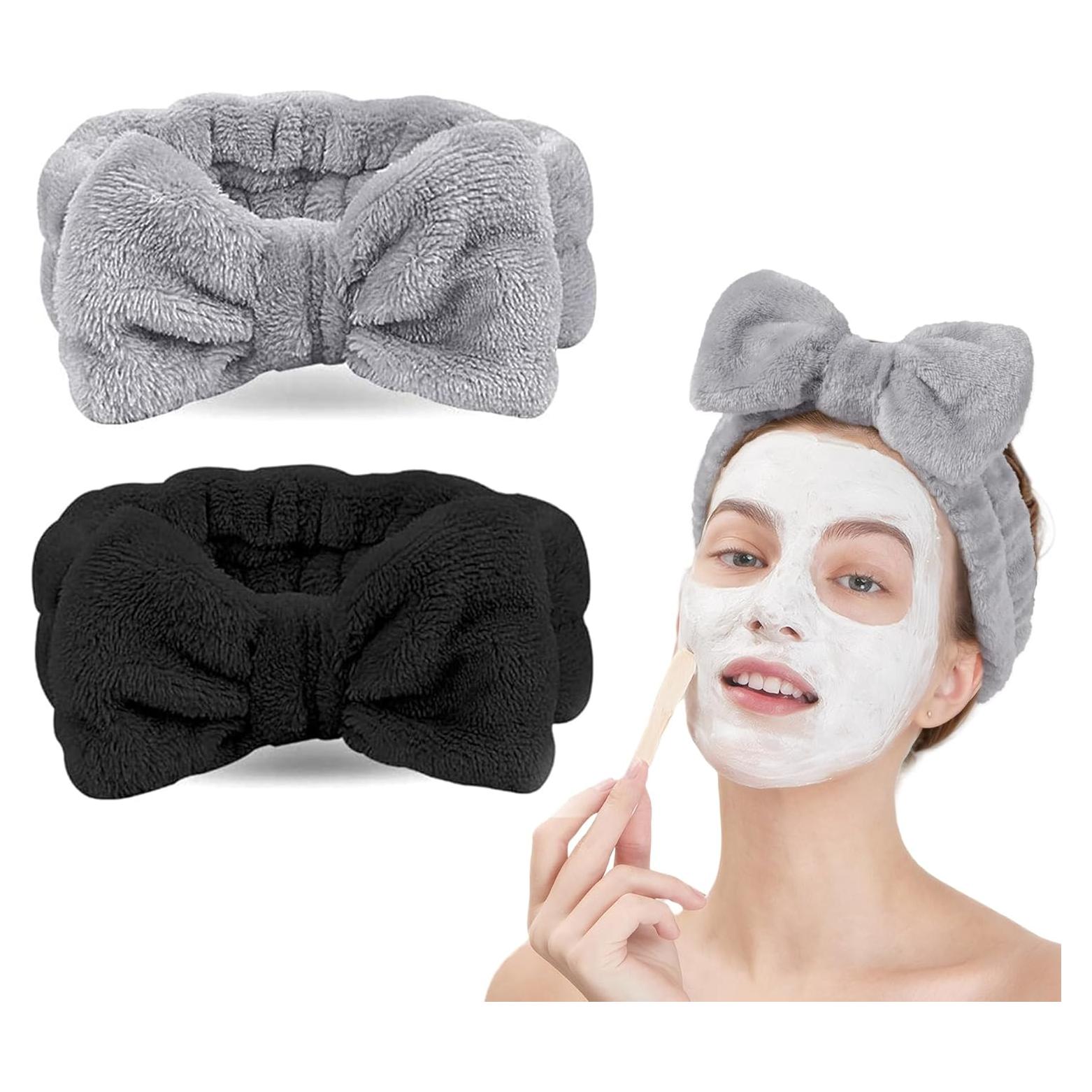 Banda para la Cabeza Facial LADES - Paquete de 2 Microfibra