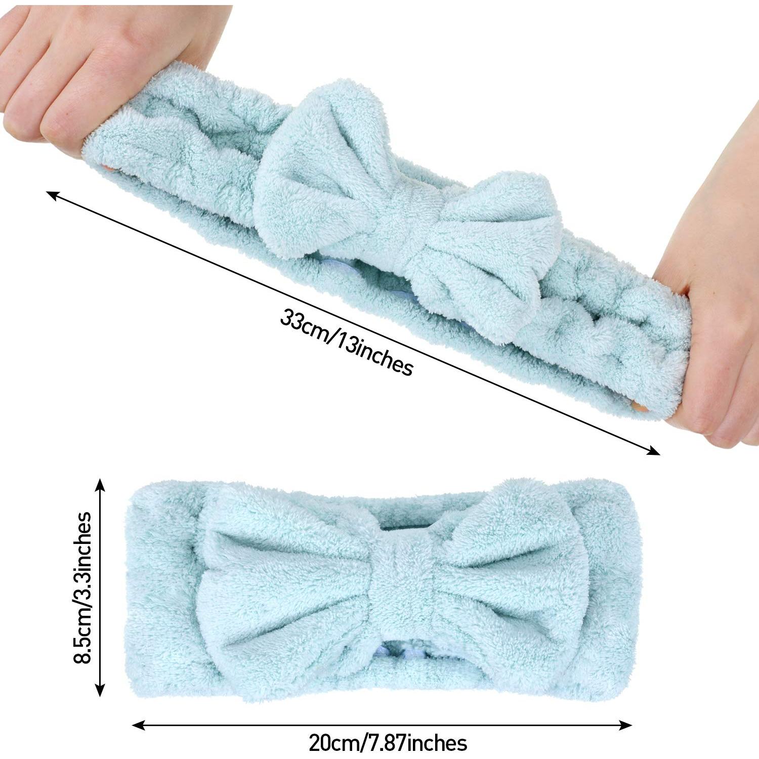 Diademas de Microfibra WILLBOND 6 Piezas con Lazo Ajustables