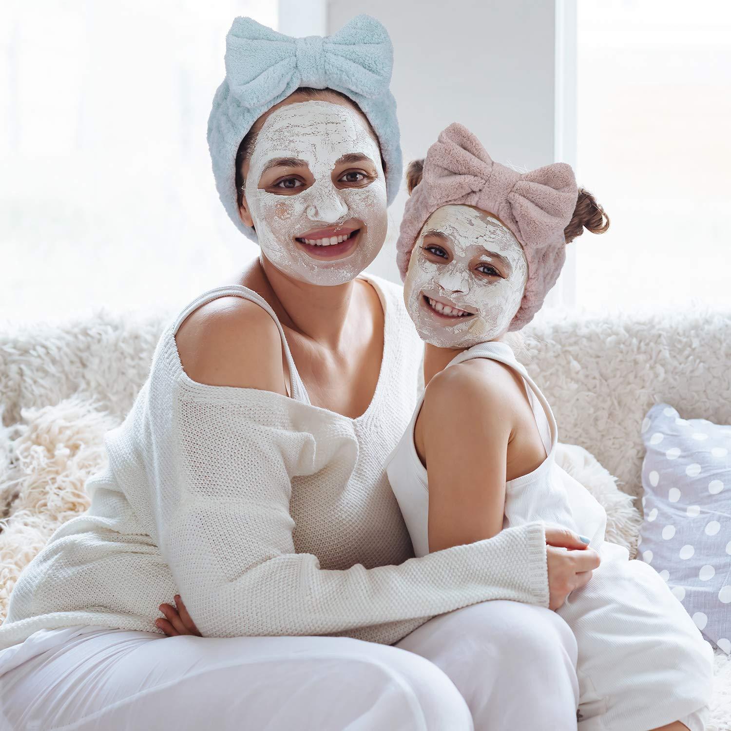 Diademas de Microfibra WILLBOND 6 Piezas con Lazo Ajustables