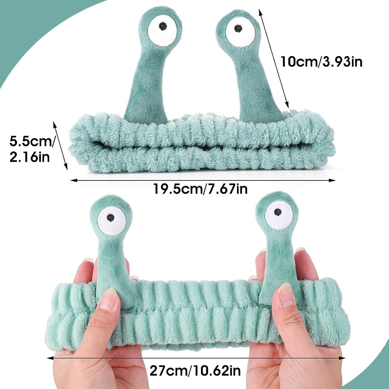 Diadema de Spa WLLHYF Verde Microfibra Suave Caracol