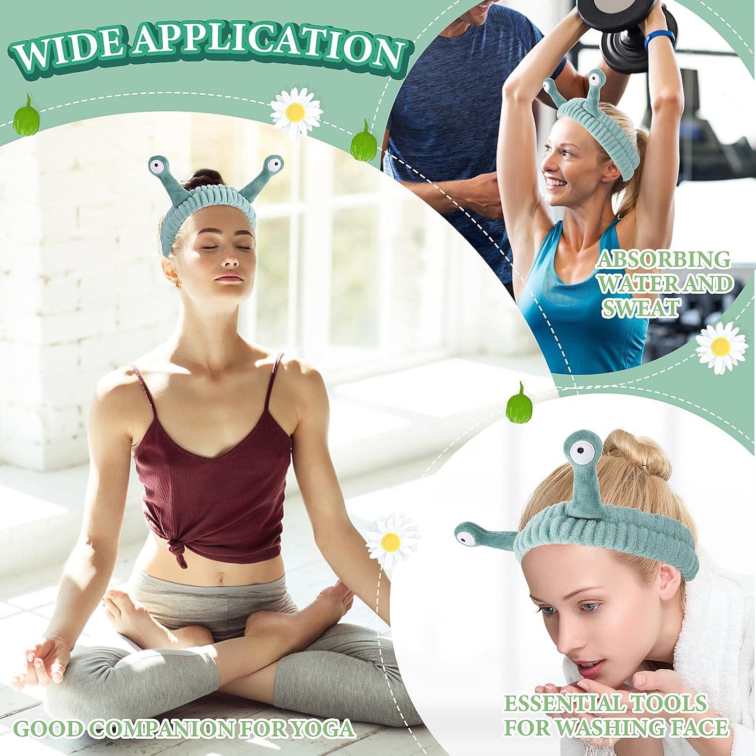 Diadema de Spa WLLHYF Verde Microfibra Suave Caracol