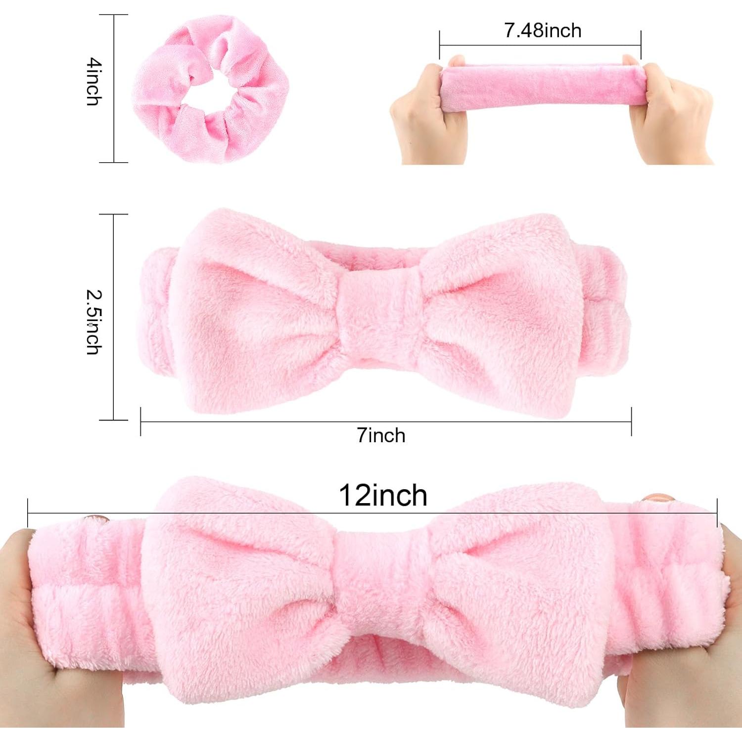 Conjunto de Diademas de Spa y Scrunchies CIEHER - 12 Pcs