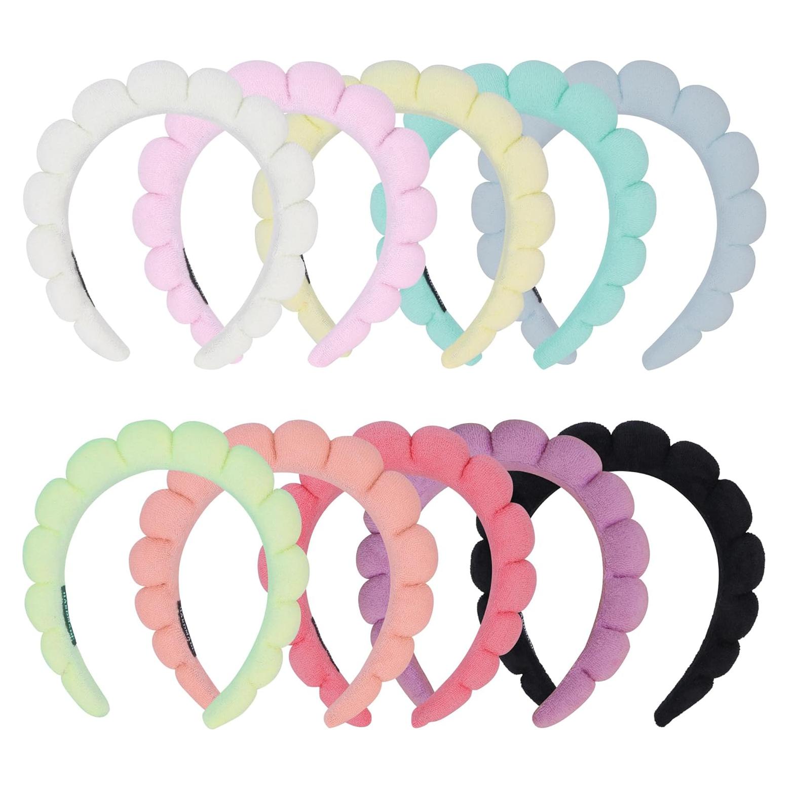 10 Bandas de Spa RAISEY para Maquillaje y Lavado Facial