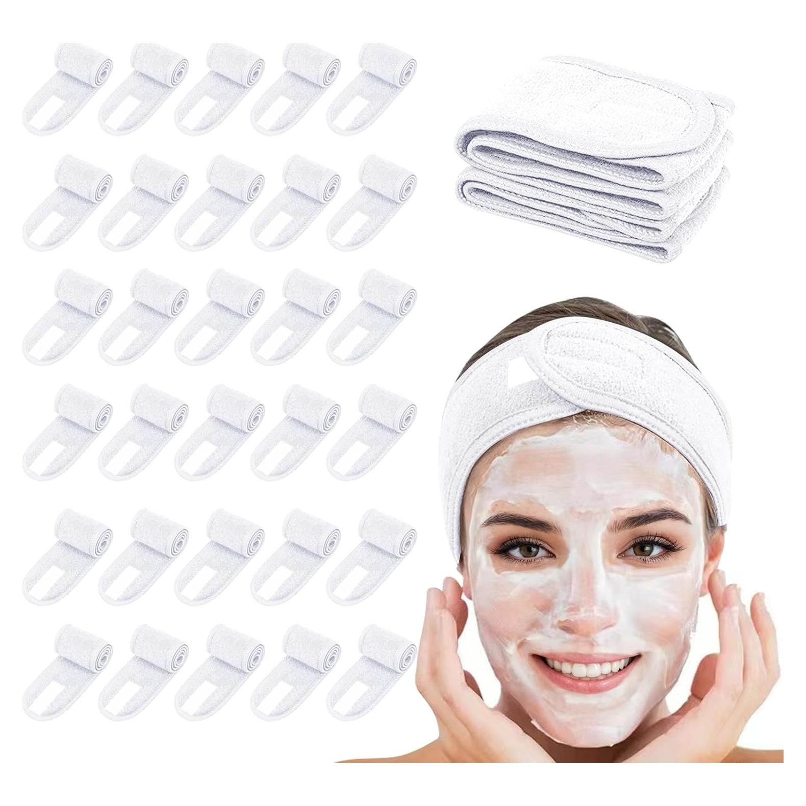 30 Bandas de Cabeza Spa JACYUIG Ajustables para Cuidado Facial