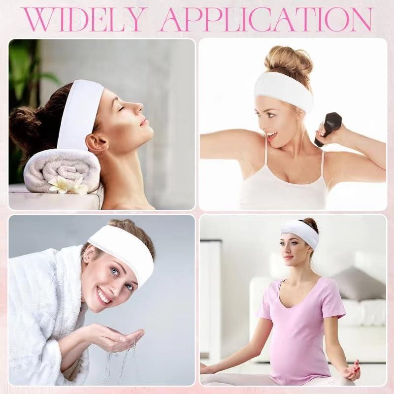 30 Bandas de Cabeza Spa JACYUIG Ajustables para Cuidado Facial