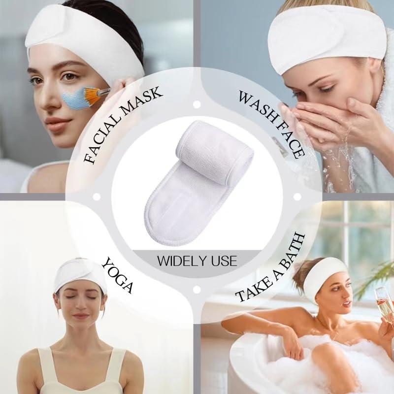 30 Bandas de Cabeza Spa JACYUIG Ajustables para Cuidado Facial
