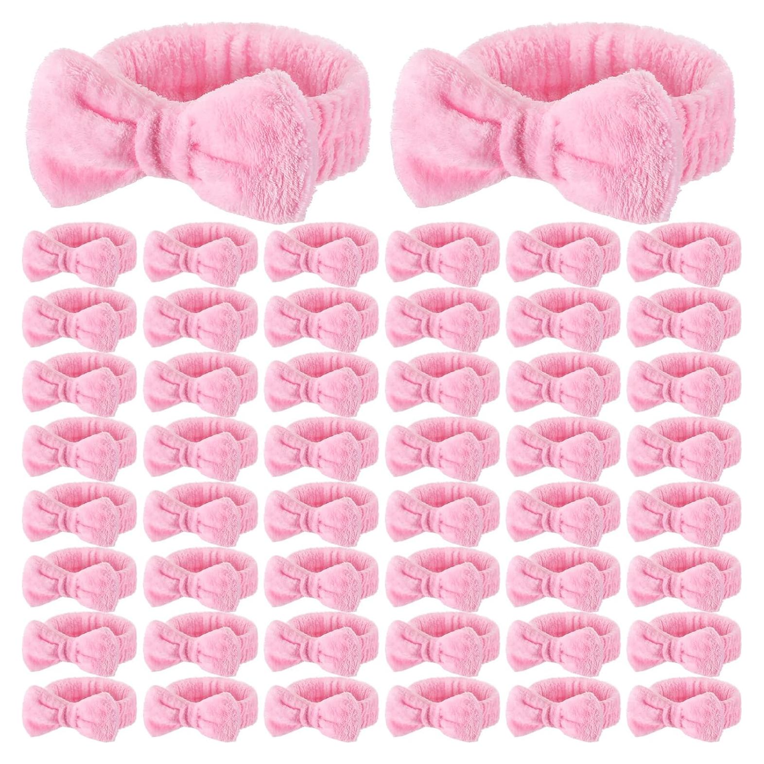 50 Bandas de Spa Rosa Wavyknot con Lazo Desmontable