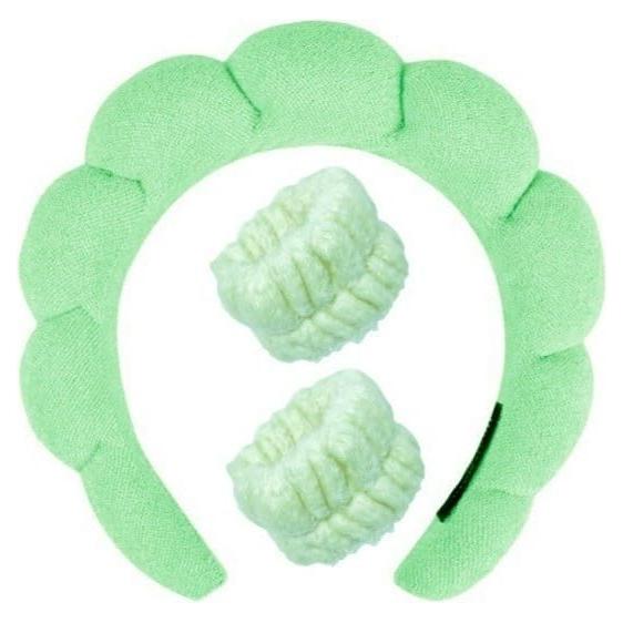 Diadema de Spa Verde Claro Foshan - Microfibra Suave, 1 Cuenta