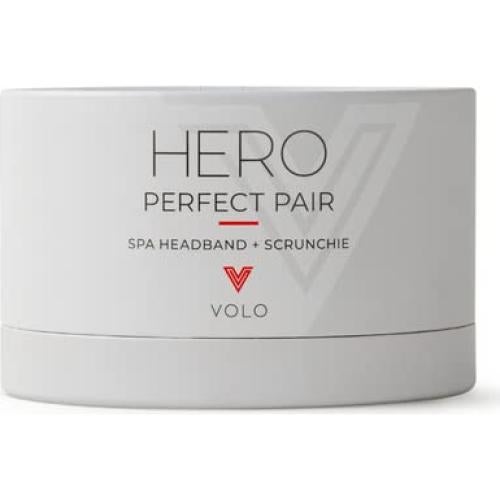 Set Diadema Spa y Scrunchie VOLO Luna Gray - Microfibra Suave