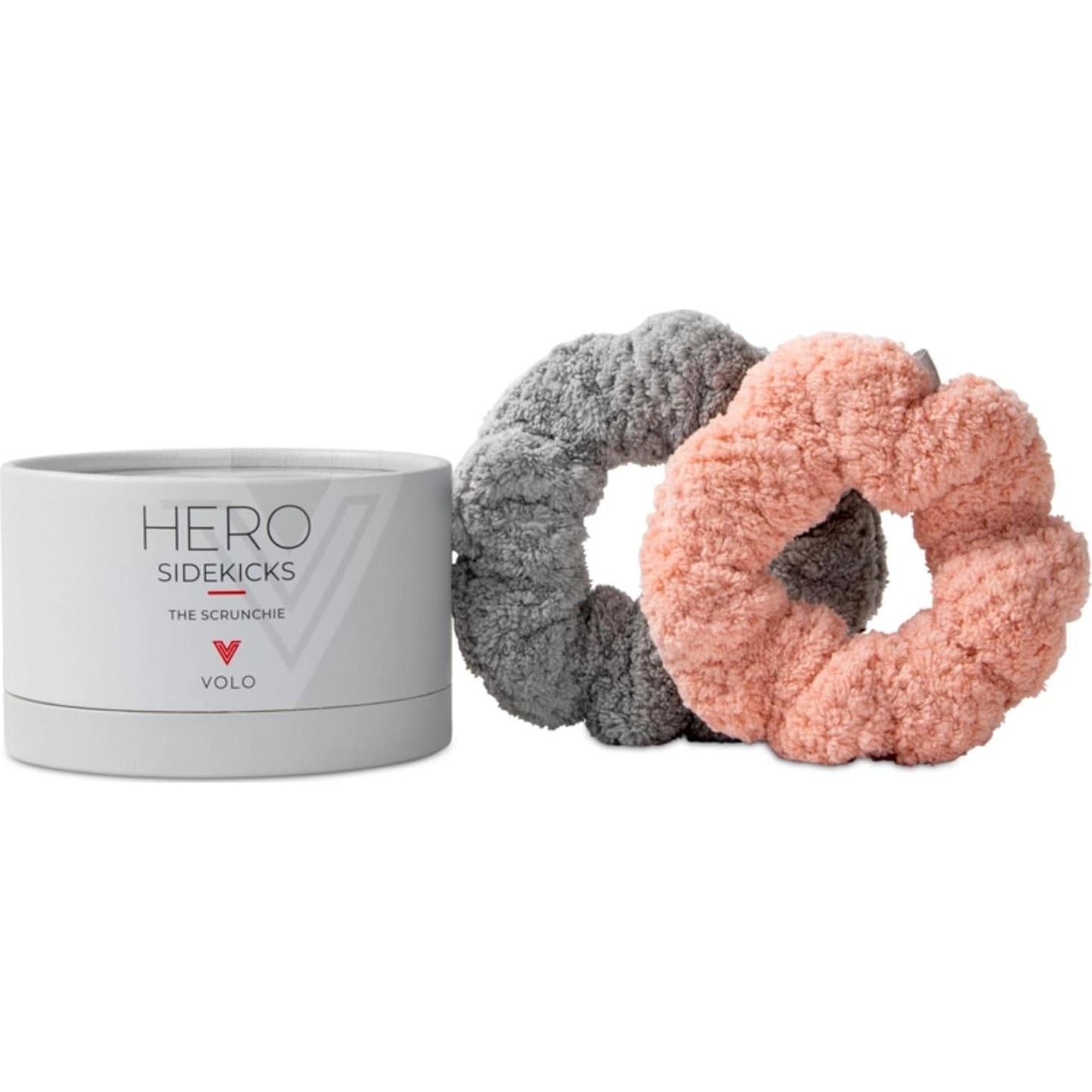 Set Diadema Spa y Scrunchie VOLO Luna Gray - Microfibra Suave