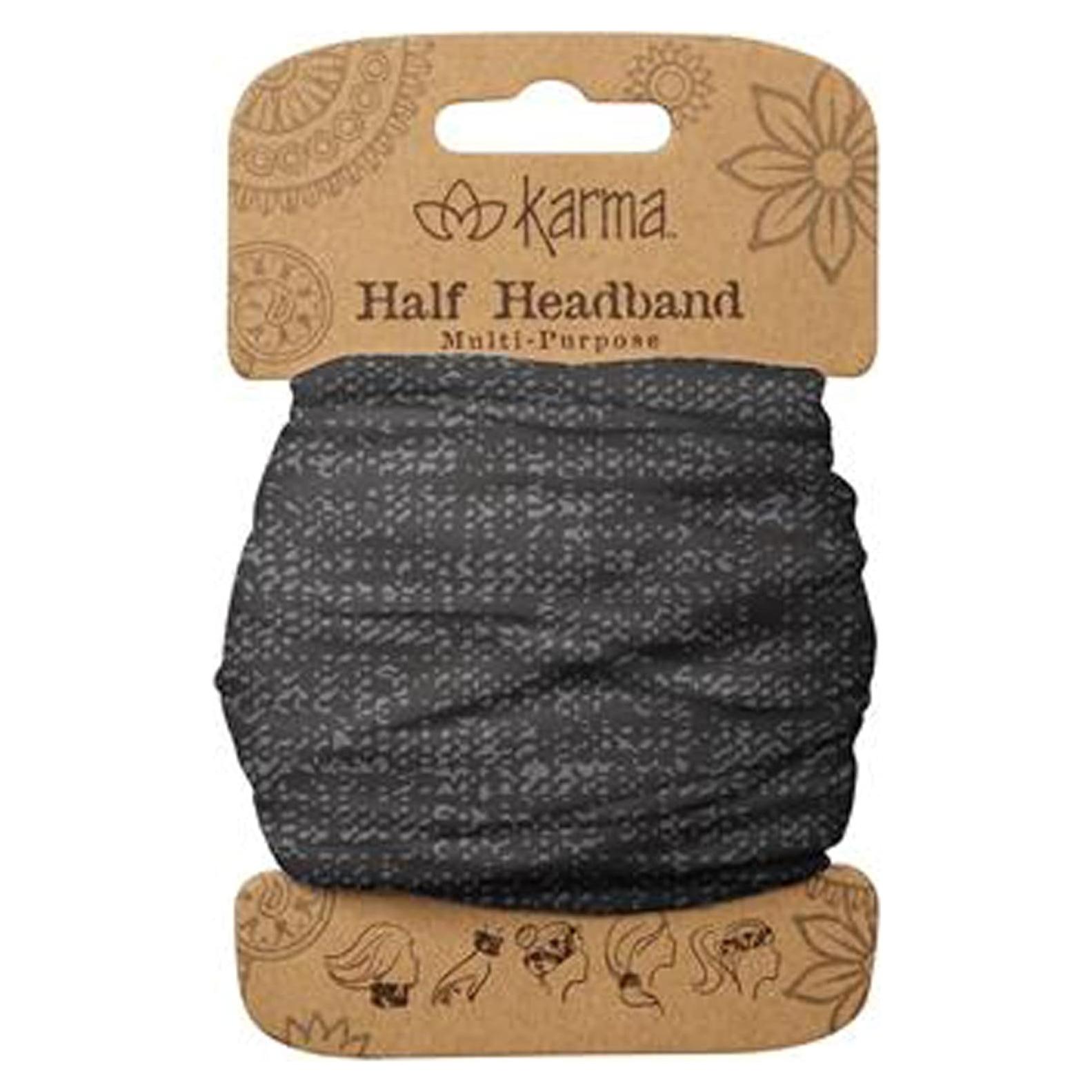 Diadema de Tela Elástica Karma para Mujeres - Negra - Mediana